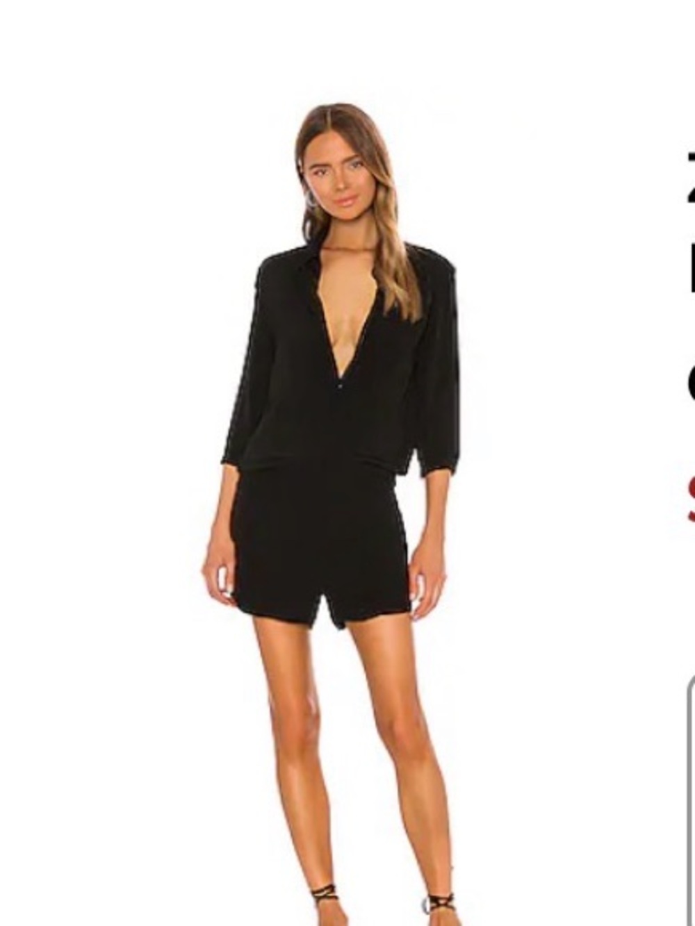 Woman’s Black Romper by Monrow